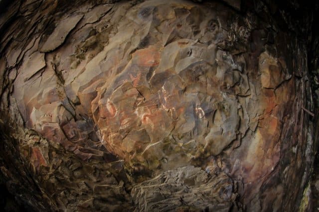 Cave painting Easter Island