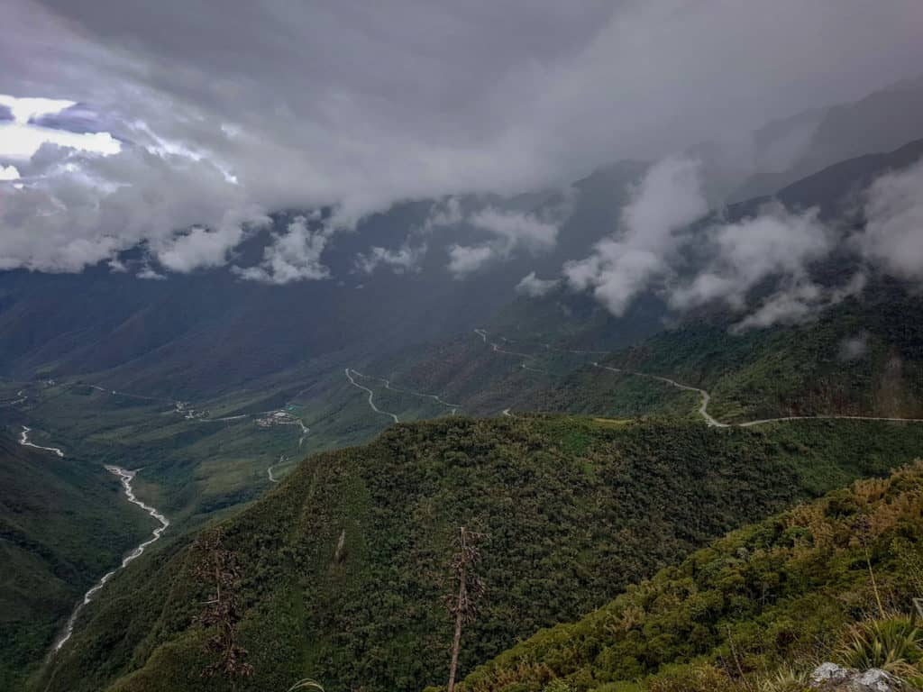 Downhill mountain biking on Machu Picchu adventure trek