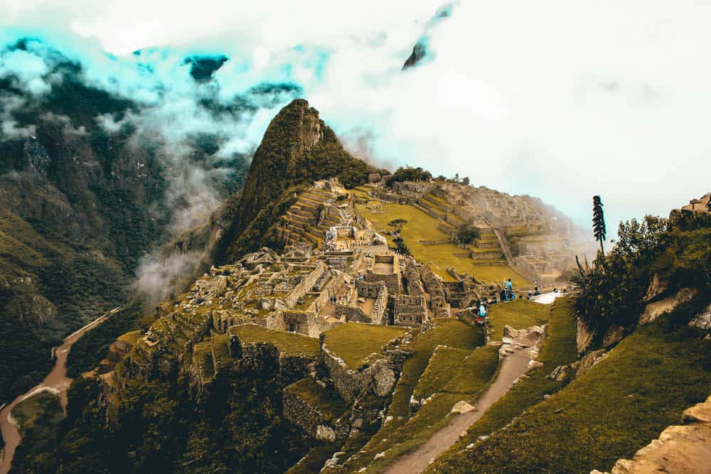 View Machu Picchu after finishing our adventure trek