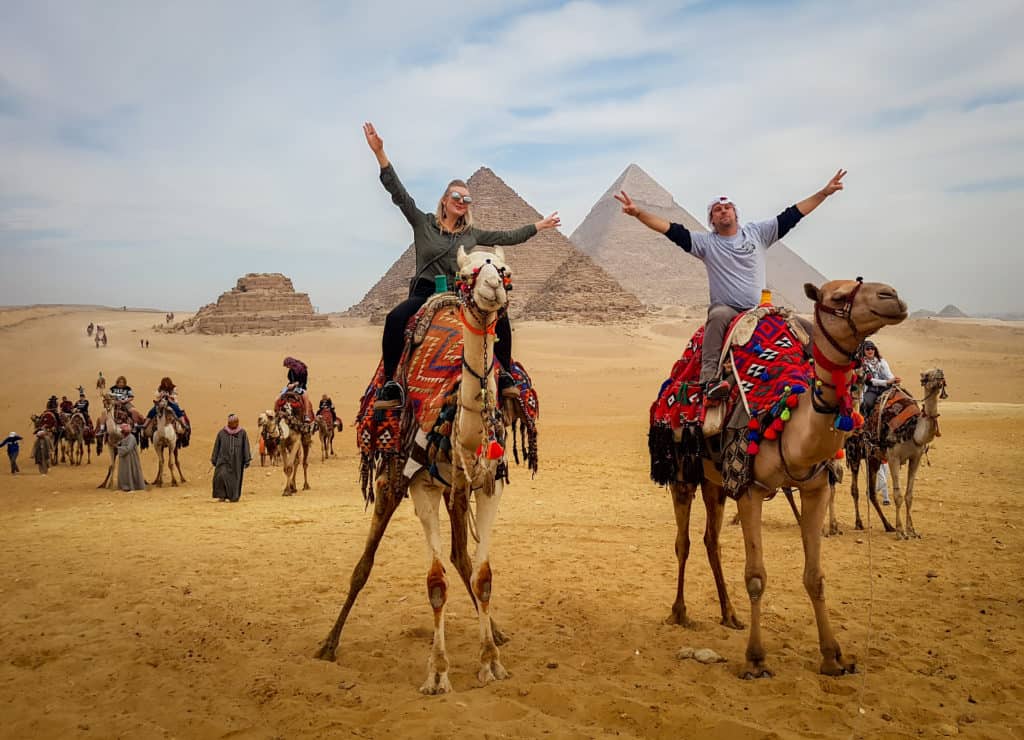 Four Worn Soles Pyramids of Giza