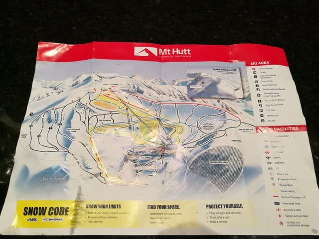 Mt Hutt ski runs