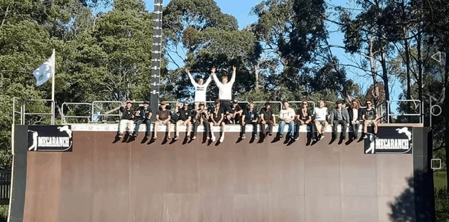 All the skaters on the day at Mega Ranch Australia