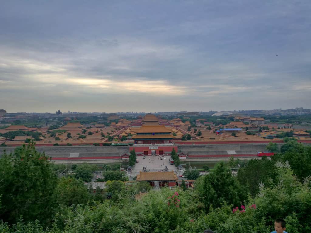 Beijing travel guide Forbidden city seen from lookout