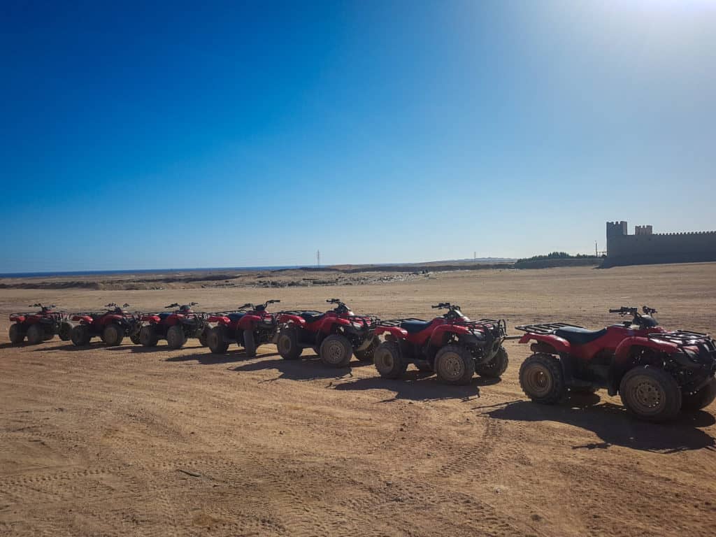 ATV through egyptian desert