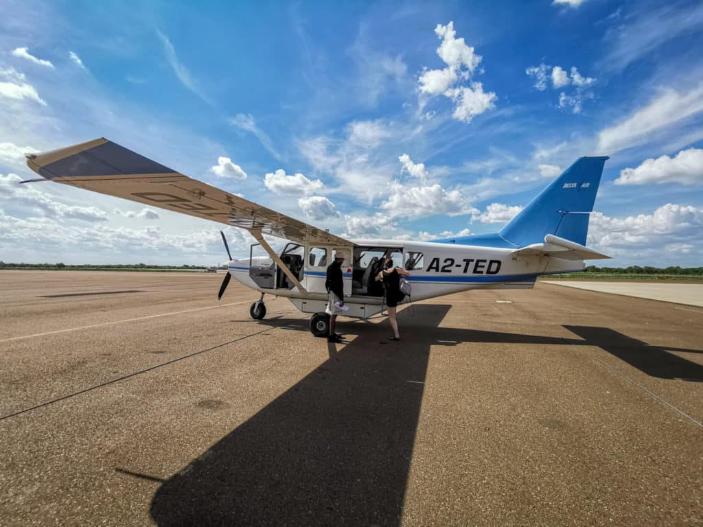 Cessna used to fly over Okavango Delta