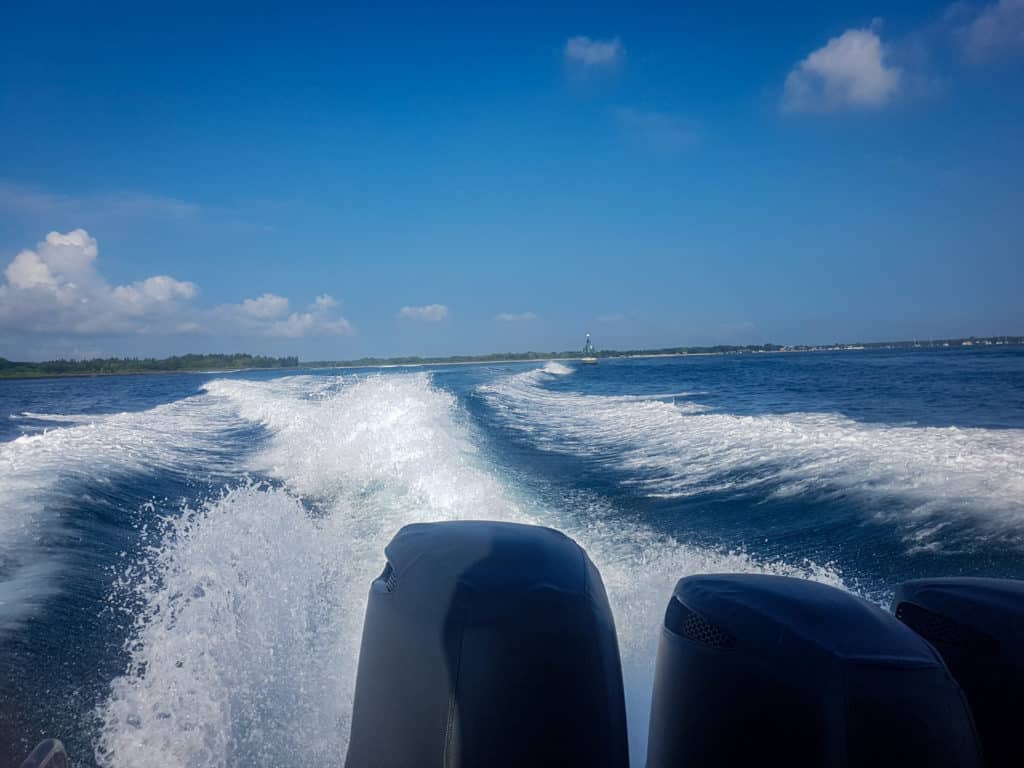 Speed boat to Gili Trawangan