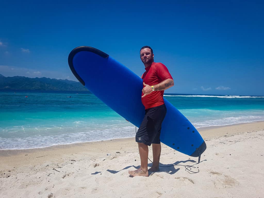 Surfing Gili Trawangan