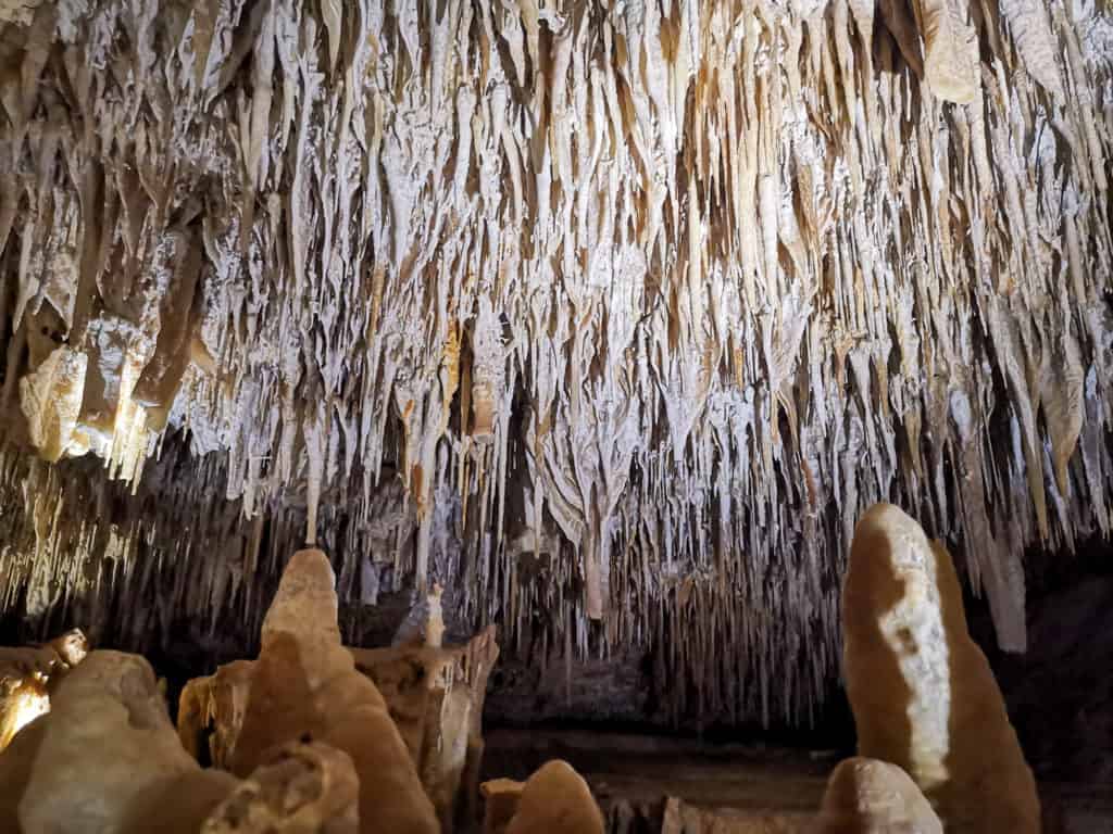 stalactites and stalagmites of Kelly hill caves
