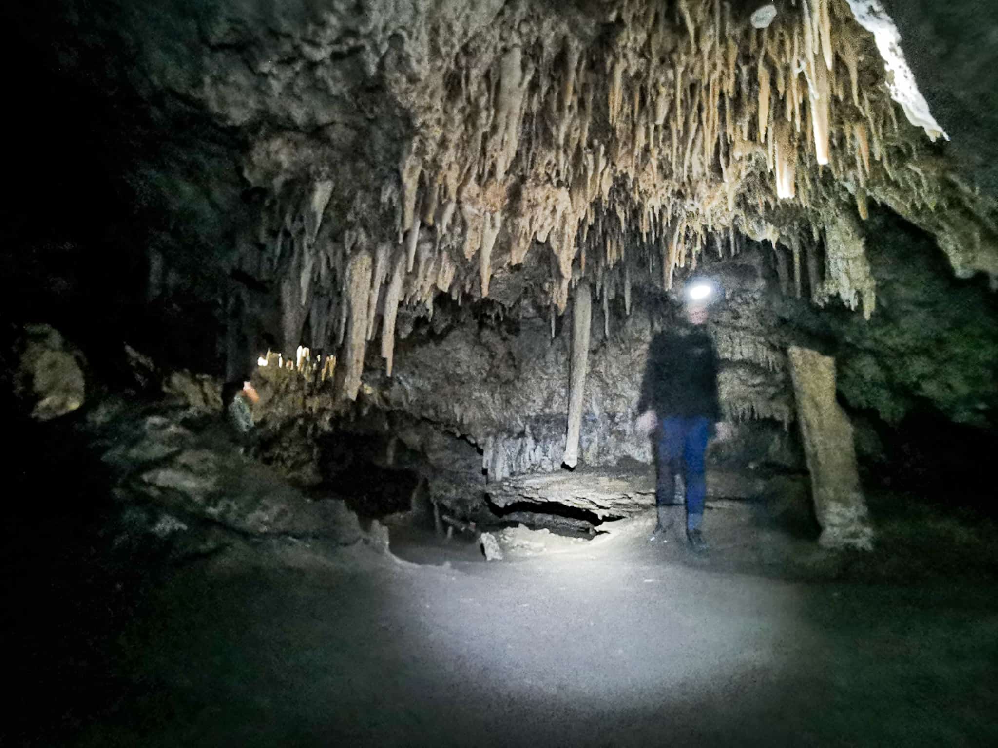 Exploring the Kelly Hill caves on