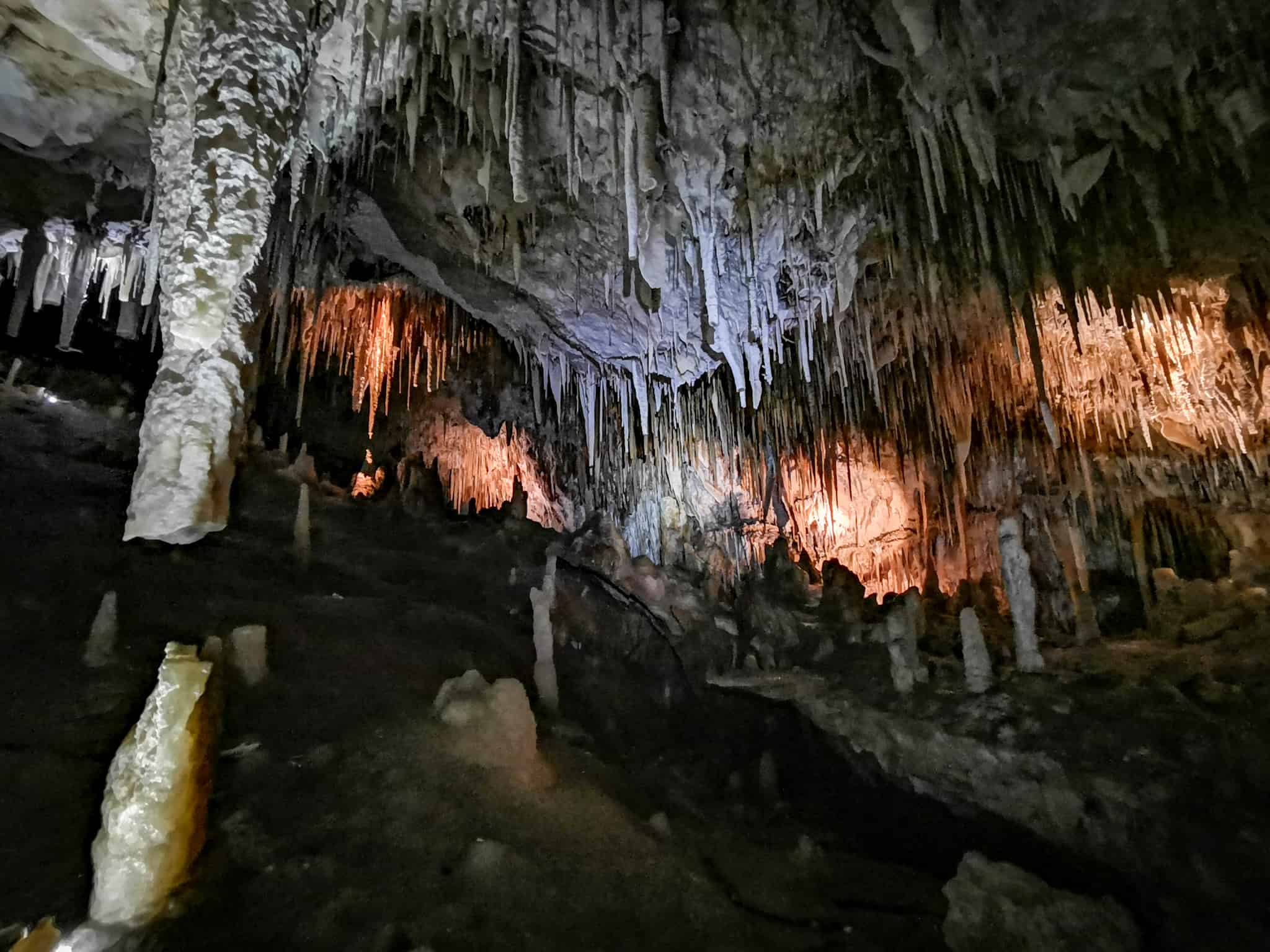 Exploring the Kelly Hill caves on