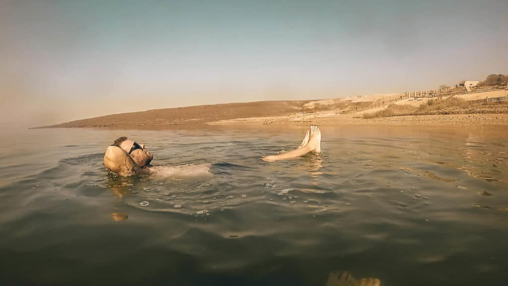 Recliner float pose - Dead Sea
