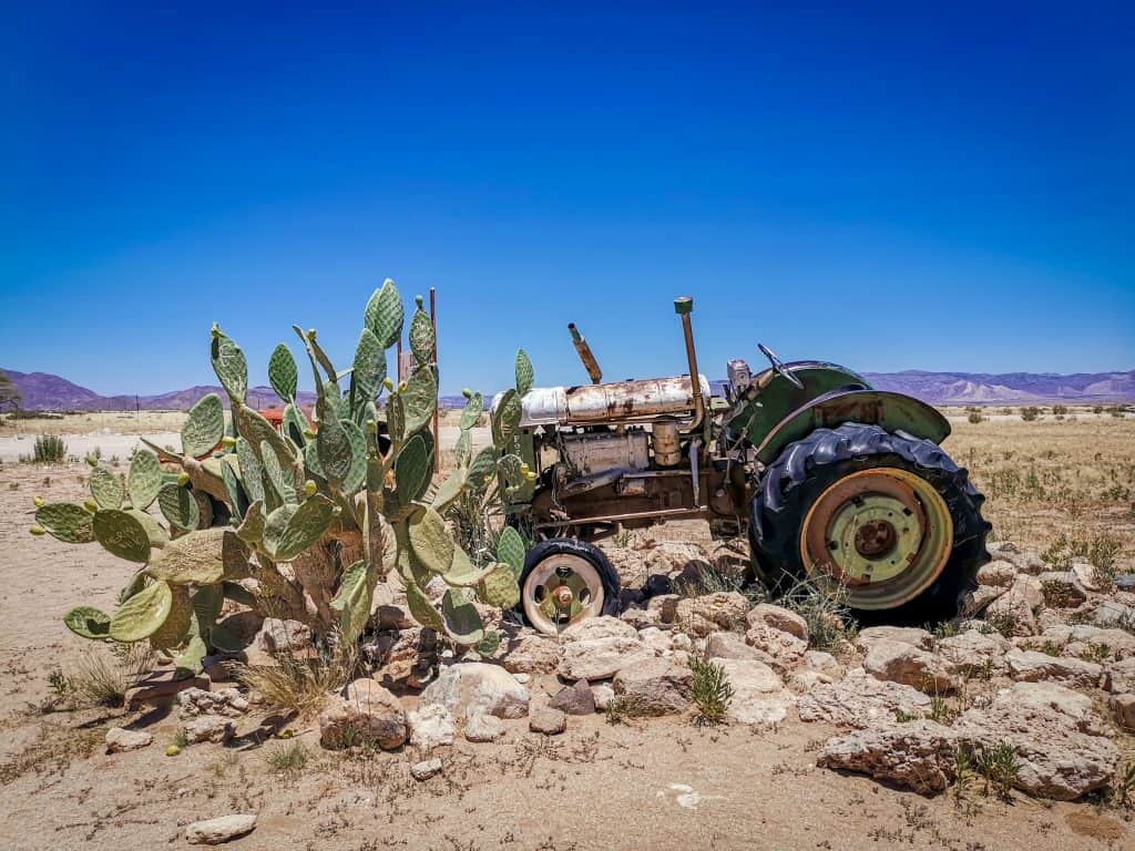 Tractor at Solitaire Namibia