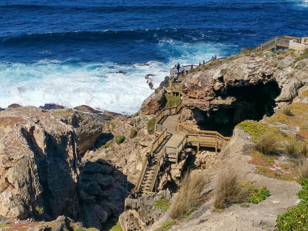 Board walk down to Admirals Arch - Kangaroo Island