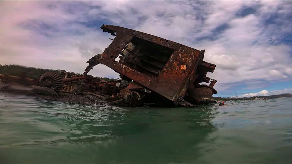 Snorkeling around Tangalooma wrecks
