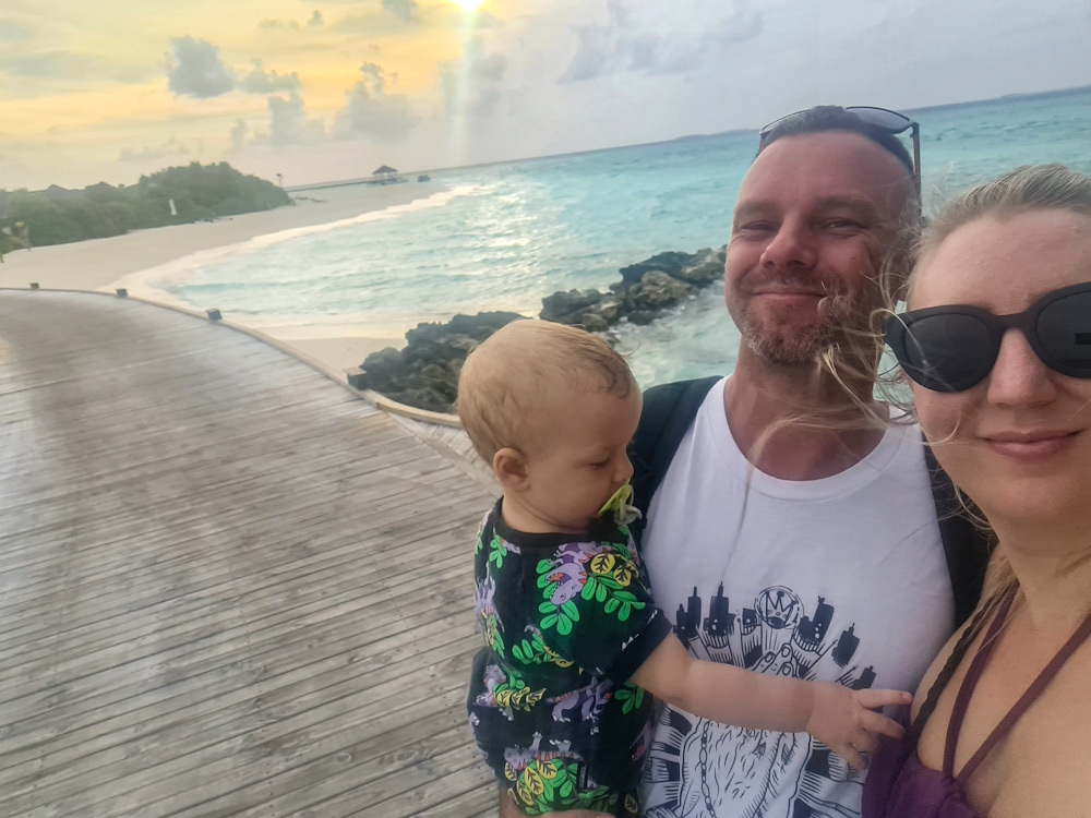 Maldives with a baby