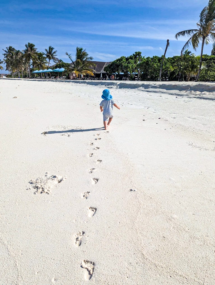 Baby in the Maldives